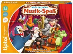 Produktbild: Ravensburger tiptoi Spiel 00169 Mein tierischer Musik-Spaß, Lernspiel für 1-4 Kinder von 3-5 Jahren