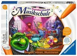 Produktbild: Ravensburger Tiptoi Spiel 00555 Monsterstarke Musikschule - Lernspiel Ab 4 Jahren, Singen-Hören-Musizieren, Für 1-4 Spieler