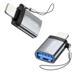 Produktbild: RAVIAD Lightning auf USB Adapter, iPhone USB Stick Adapter Kompakter USB 3.0-OTG-Adapter für iPhone/i-Pad, Unterstützt USB Adapter, Hubs, MIDI Keyboard, Maus, Tastatur, Kamera, Kartenleser