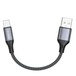 Produktbild: RAVIAD iPhone Ladekabel Kurz, Lightning Kabel 15CM (MFi-Zertifiziert) Nylon Schnell Ladekabel für iPhone 13 12 11, pro, X, XS, XS Max, XR, X, 8, 8 Plus, 7, 7 Plus, 6s, 6s Plus, 6, 6 Plus - Grau
