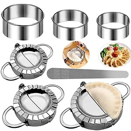 Produktbild: Ravioli Former,7 Stück Edelstahl Knödel Ravioliformer Set,Ravioli Aussteche,Dumpling Maker,Zur Herstellung Von Ravioli