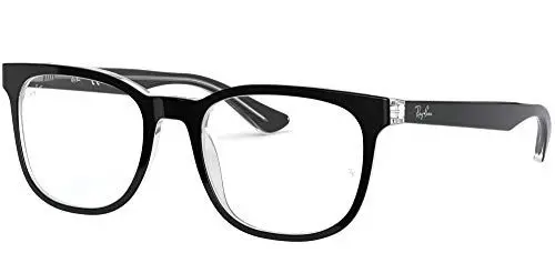 Produktbild: RAY-BAN Unisex-Erwachsene RX5369-2034-52 Brillengestelle, Mehrfarbig (Top Black On Transparente), 52