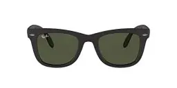 Produktbild: Ray-Ban Herren Folding Wayfarer Sonnenbrille, Schwarz (Schwarz/ Klassisch Grün), 50 mm EU