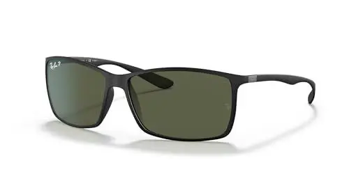 Produktbild: Ray-Ban Herren Liteforce Sonnenbrille, Schwarz (Gestell: Schwarz Glas: Polarisiert Grün 601s9a), Large (Herstellergröße: 62) EU