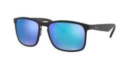 Produktbild: Ray-Ban Herren RB4264 Chromance Sonnenbrille, Schwarz (Matte Black/Blueflashpolar), 58