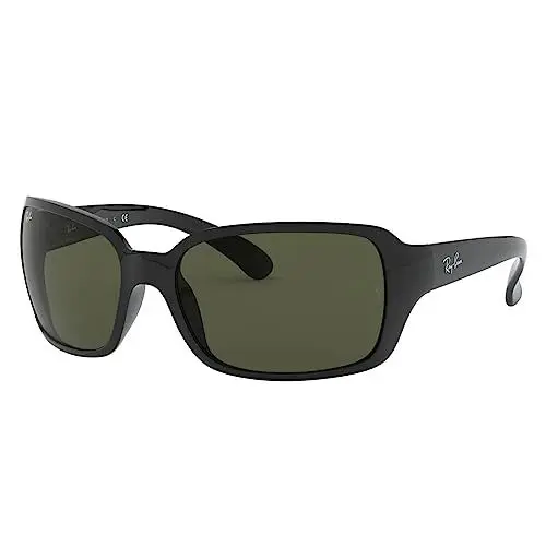 Produktbild: Ray-Ban RB4068 Black/Crystal Green G15 Sunglasses (RB4068-601-60-17-130)