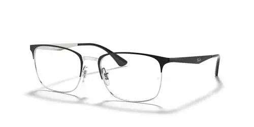 Produktbild: Ray-Ban Unisex-Erwachsene 0RX6421 Brillengestelle, Schwarz (Silver On Top Matte Black), 52
