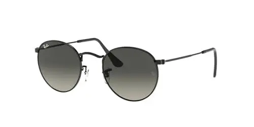 Produktbild: Ray-Ban Unisex-Erwachsene Round Metal RB3447N-002/71-53 Sonnenbrille, Schwarz (Black), 50