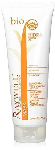 Produktbild: Raywell Hidra Hair Mask – Feuchtigkeitsspendende Haarmaske für trockenes Haar und Kopfhaut – Reparatur, Glanz & intensive Pflege – Für strapaziertes Haar, natürliche Inhaltsstoffe, 250 ml