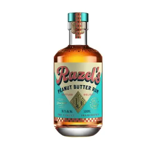 Produktbild: Razel’s Peanut Butter Rum, Karibik Rum trifft auf cremige Erdnussbutter! 500ml flüssiges Dessert