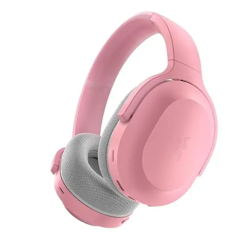 Produktbild: Razer Barracuda - Kabelloses Multiplattform-Headset für Gaming und Mobile Geräte (SmartSwitch Dual Wireless, Geräuschunterdrückendes Mikrofon, Triforce-Treiber 50mm, USB-C) Quartz Pink