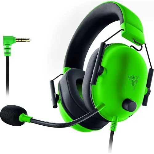 Produktbild: Razer BlackShark V2 X - Multi-Plattform kabelgebundenes Esports-Headset (Triforce 50mm Treiber, Erweiterte Passive Geräuschunterdrückung, 7.1 Surround Sound, Hyperclear Cardioid Mic) Grün