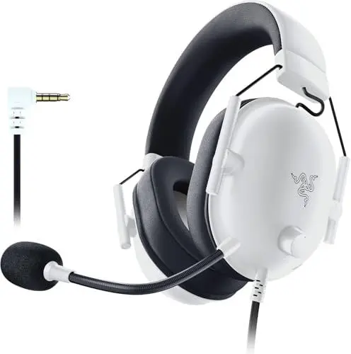 Produktbild: Razer BlackShark V2 X - Multi-Plattform kabelgebundenes Esports-Headset (Triforce 50mm Treiber, Erweiterte Passive Geräuschunterdrückung, 7.1 Surround Sound, Hyperclear Cardioid Mic) Weiß