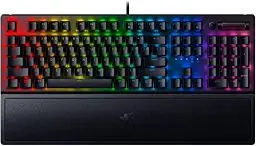 Produktbild: Razer BlackWidow V3 (Green Switch) - Mechanische Gaming Tastatur (Klickende Mechanische Switches, Doubleshot ABS-Tastenkappen, Medientasten, Handballenauflage) QWERTY US-Layout | Schwarz