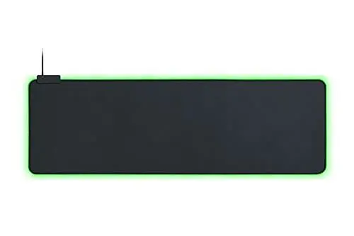 Produktbild: Razer Goliathus Extended Chroma - Extra große weiche XXL Gaming Maus-Matte mit RGB Beleuchtung (Kabelhalterung, Stoff-Oberfläche, gesteppter Rand, optimiert für alle Mäuse) Schwarz