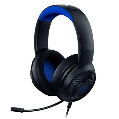 Produktbild: Razer Kraken X für Konsolen - Kabelgebundenes Konsolen-Gaming-Headset (Biegsames Cardiod-Mikrofon, 40-mm-Treiber, 3,5-mm-Anschluss, Ovale Ohrpolster, Verstellbarer Kopfbügel) Schwarz-Blau