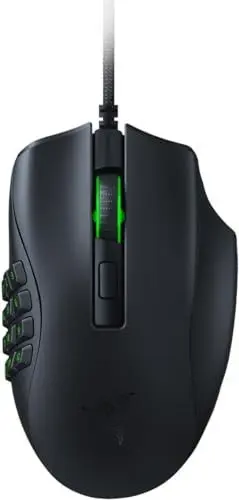 Produktbild: Razer Naga X - Kabelgebundene Gaming Maus mit 16 programmierbaren Tasten für PC/Mac (Optische Maus Switches, optischer 5G-Sensor, Speedflex-Kabel, Chroma RGB Beleuchtung) Schwarz