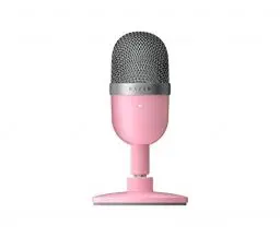 Produktbild: Razer Seiren Mini (Quartz) - USB Kondensator-Mikrofon für Streaming (Kompakt mit Supernieren-Richtcharakteristik, neigbarer Ständer, Integrierter Schockdämpfer) Pink