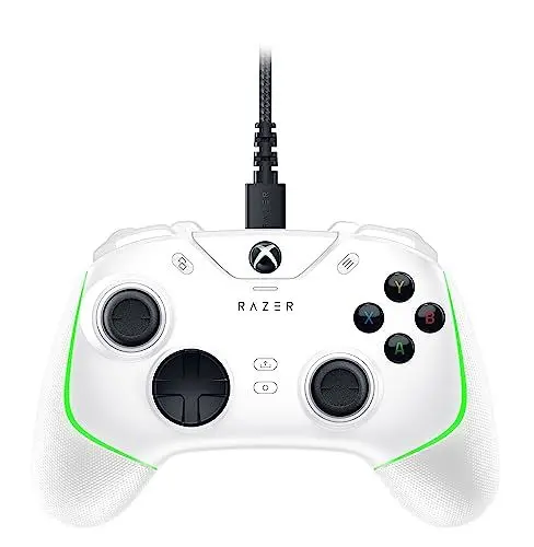 Produktbild: Razer Wolverine V2 Chroma - Vollständig anpassbarer Xbox Series X|S Controller mit RGB-Beleuchtung (6 Multifunktionstasten, austauschbare Stick-Kappen, Hair-Trigger-Modus) Weiß