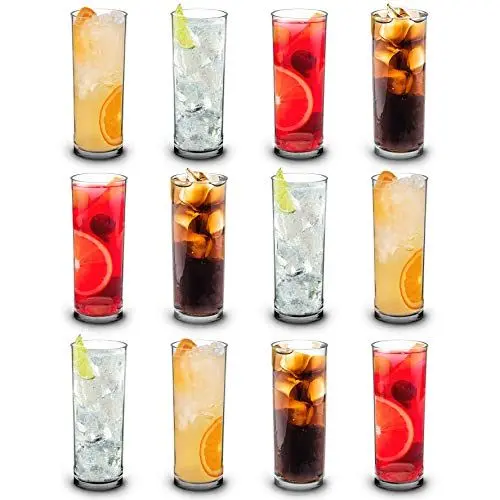 Produktbild: RBDRINKS RB Longdrinkgläser Premium-Kunststoff Unzerbrechlich Wiederverwendbar 30cl, 12 Stück