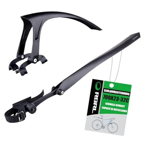 Produktbild: RBRL 700C Fahrrad Schutzblech Rennrad-Schutzblech-Set, für Rennrader, für 20-24-Zoll-Faltrad-Schutzbleche, Quick-Release-Befestigung, 5,11 oz