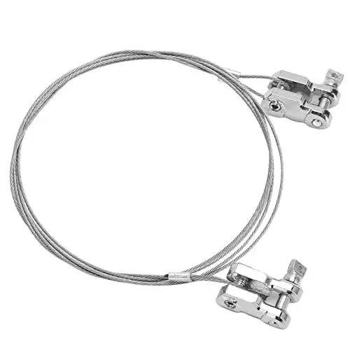 Produktbild: RC Anhänger Abschleppseil, Aluminiumlegierung RC Auto Simulation Anhänger Abschleppseil mit Abschlepphaken für 1/10 RC Car Truck Crawler(Silber) RC Automodellzubehör