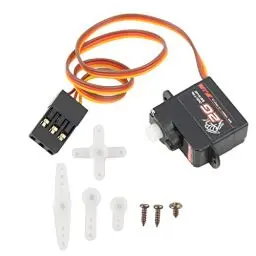Produktbild: RC Digital Servo Set, 2G Digital Servo mit Servo Arm Schraube Geeignet für 1/24 RC Auto Starrflügel, Helikopter, Flugzeug
