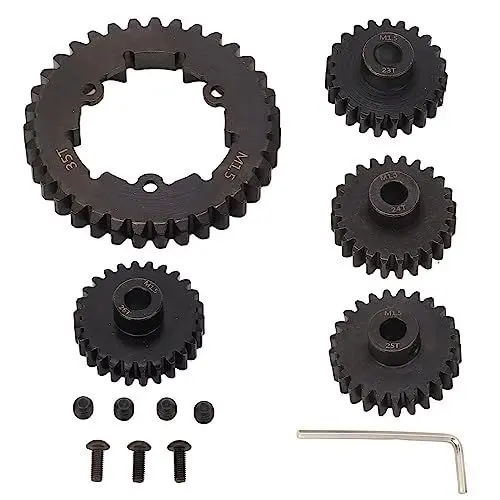 Produktbild: RC Motor Getriebe Set, M1.5 35T 23T 24T 25T 26T Fernbedienung Auto Getriebe RC Motor Ritzel Teile Set für TRAXXAS 1/5 X-Maxx 6S