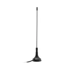 Produktbild: RCA Flex-DVB-T Stabantenne (leistungsstark, für DVB-T2, DVB-T codierte HD Signale, DAB und DAB+ Empfang mit Adapter möglich, magnetischer Standfuss) - 1,2 Meter Kabel - schwarz 4003635841013