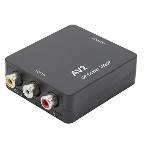 Produktbild: RCA zu HDMI Konverter, 1080P RCA Composite CVBS AV zu HDMI Video Audio Konverter Adapter mit USB Stromkabel für PS2, für Wii, für