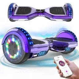 Produktbild: RCB Hoverboards 6,5 Zoll Skateboard Kinder und Jugendliche Hoverboards mit Bluetooth - Led Licht Segway mit Leistungsstarkem Motor Geschenk für Kinder, Lila