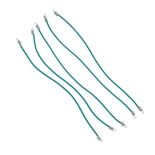 Produktbild: Naroote RC-Auto-Dachgepäckträger-Seil, 20 cm Langlebiges Haken-Design, Nylon-RC-Auto-Dachseil für die Modifikation von Spielzeugautos (Green)
