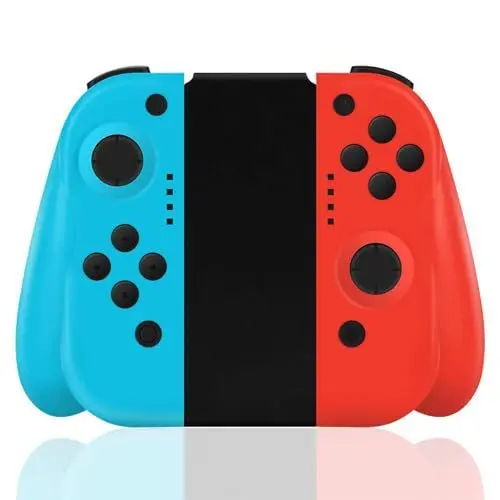 Produktbild: RCCBOOST Wireless Controller für Switch, Bluetooth Controller für Switch/Lite/OLED, Gamepad Joystick für Switch mit Doppel schock | 6-Achsen-Kreisel | 400mah Battery (Rot und Blau)