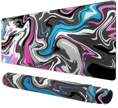 Produktbild: Rcege Großer Mauspad für Schreibtisch - 600x300mm Gaming-Mauspad mit genähten Kanten, Nicht rutschender Unterlage, Schreibtischmatte für Tastatur und Maus