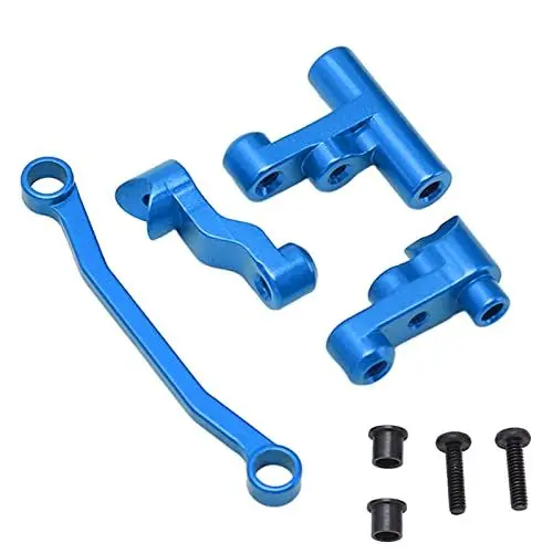 Produktbild: RC-Lenkbaugruppe, Aluminiumlegierung RC Car Truck Crawler Car RC-Lenkteil für Traxxas LaTrax Teton 1/18 RC Car (Blue)