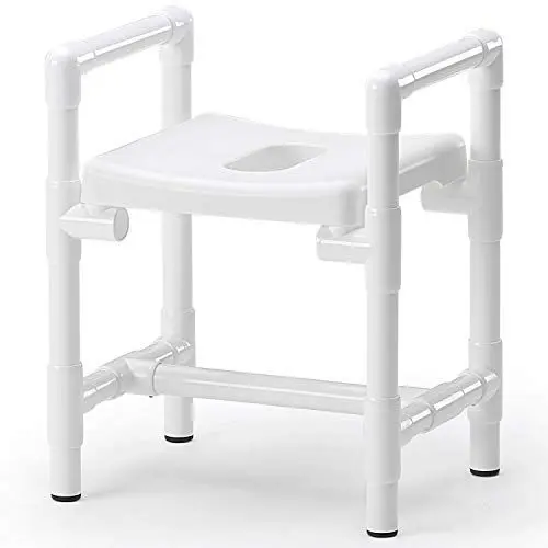 Produktbild: RCN DH 49 Duschhocker aus Spezialkunststoff | maximale Rutschsicherheit | geringes Eigengewicht | außerordentlich stabil | garantiert Nicht rostend | bis 150 kg belastbar (DH 49 A, weiß)