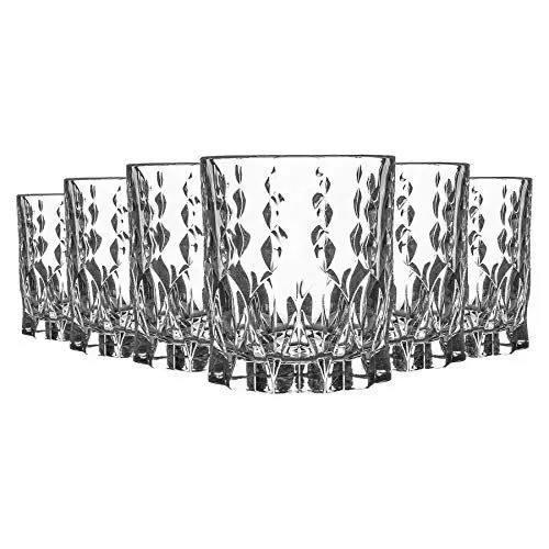 Produktbild: RCR Crystal 6 Stück Marilyn Highball Gläser Set - Moderne Glasschliff Cocktail Tumblers - 350ml