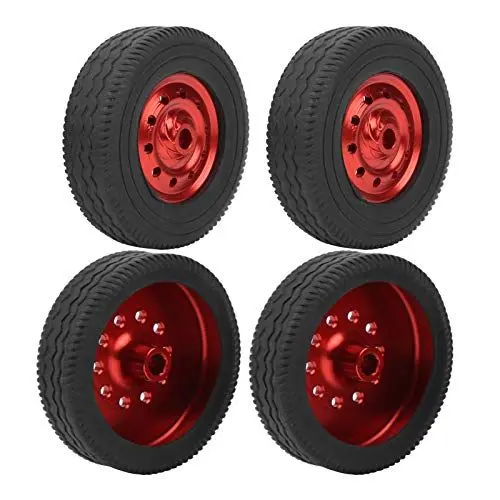 Produktbild: RC-Reifen, Leichtes RC-Ersatzrad für WPL D12-Auto (Rot)