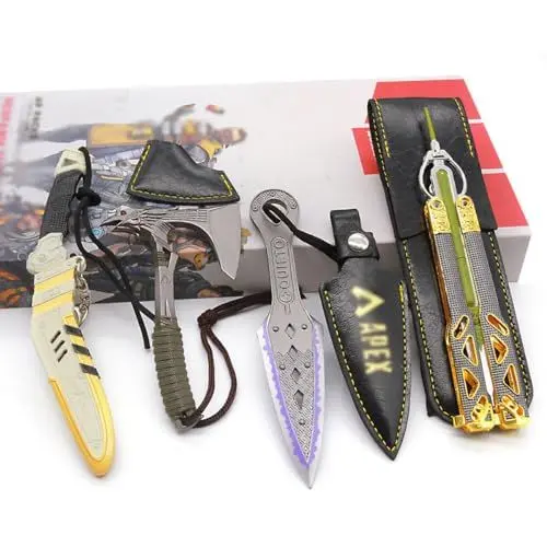 Produktbild: RDCIRP Apex Legends Games Metal Heirloom Action Figures Toys Collection 4-Piece Set Gift for Training Beginners Flipping Tricks