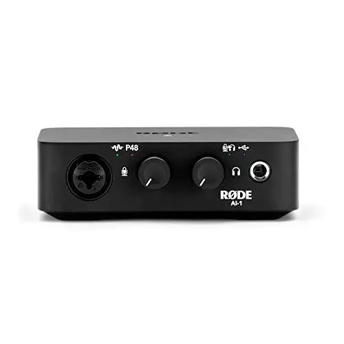 Produktbild: RØDE AI-1 - Studioqualität USB Audio Interface mit Neutrik™-Combo-Eingang für Musikproduktion, Streaming und Podcasting