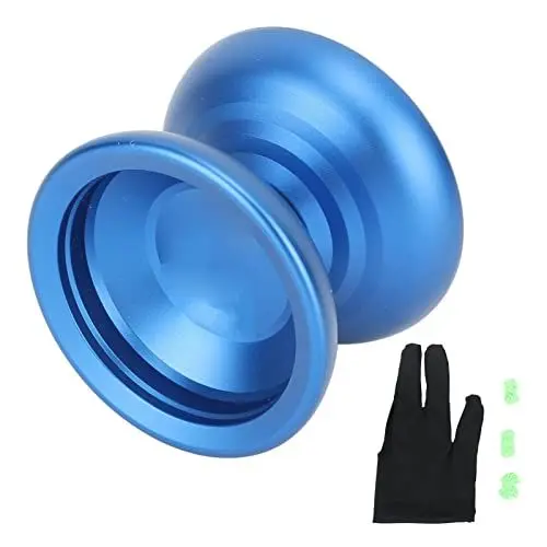 Produktbild: Reaktionsfähiges Yoyo für Kinder, Pro Yoyo Stunt Yoyo Ball, Nicht reagierendes Lager, Starke Balance, stabile Rotation, Legierung Yoyo Ball Finger Spin Trick Yoyo mit (Blue)