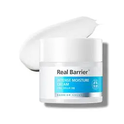 Produktbild: Real Barrier Intense Moisture Cream 50ml, Sanft Leichte Feuchtigkeitscreme, Panthenol Hyaluronsäure Ceramide, Feuchtigkeitsspenden Gesichtscreme, Empfindliche Haut, Gesichtspflege, Koreanische, MLE