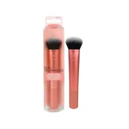 Produktbild: Real Techniques Expert Gesichts-Make-up-Pinsel, für flüssige und cremige Foundation, Rouge und Bronzer, aufbaubare Abdeckung für Basis-Make-up, synthetische Borsten, vegan, 1 Stück
