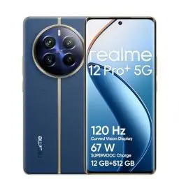 Produktbild: realme 12 Pro+ 5G Smartphone 12+512GB, Sony IMX890 OIS Camera, 3X Optical Zoom, Snapdragon 7s Gen 2 Chipset, 6.7inch 120Hz Curved Vision Display, 67W SUPERVOOC Charge, 5000mAh Massive Battery, Blue