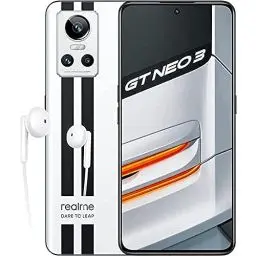 Produktbild: realme GT neo 3 80 W - 8+256GB 5G Smartphone ohne Vertragy,MediaTek Dimensity 8100 Prozessor, SuperDart-Aufladung,120 Hz Super OLED Display,Dual SIM,NFC,Sprint White