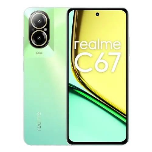 Produktbild: realme Smartphone C67 6+128GB, 108MP 3X In-Sensor Zoom Camera, Snapdragon 685 6nm Chipset, 7.59mm Ultra Slim, 5000mAh Massive Battery, Sunny Oasis