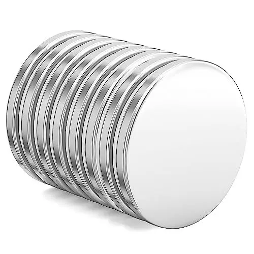 Produktbild: Realth Neodym Magnete, 35 mm x 3 mm Mini, Extrem Stark für Kühlschrank Büro Wissenschaftsprojekt Bauen und Basteln, 8 Stück (MC35308B)