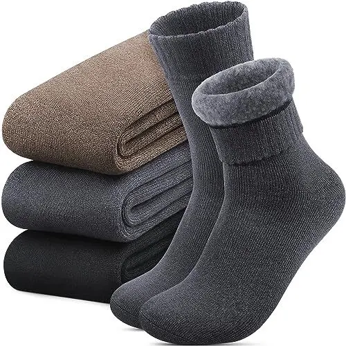 Produktbild: Reamphy Thermosocken Herren, Dicke Warme Socken Herren, Winter Atmungsaktives Thermo Socken Männer Wintersocken Outdoor, 39-46