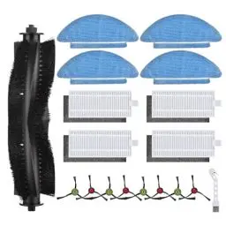 Produktbild: Rebirthcare zubehör für lubluelu sl60d sg60 sl61, für tikom l9000, für laresar l6 nex, für honiture q6 se Roboter staubsauger 1 hauptbürste 4 Filter 4 wischtücher 8 seitenbürsten 1 reinigungsbürste