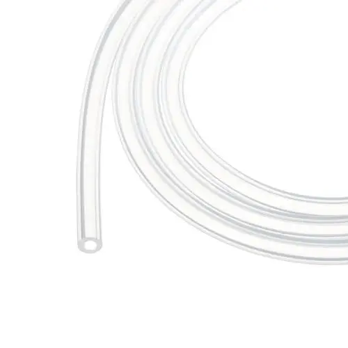 Produktbild: Rebower 1m (3ft) Silikonschlauch 4mm ID 7mm OD Transparenter Industrie-Kunststoffschlauch Reine Silikonschläuche für Pumpen, Siphoning, Entwässerung, Bewässerung, Brauen, 0,16